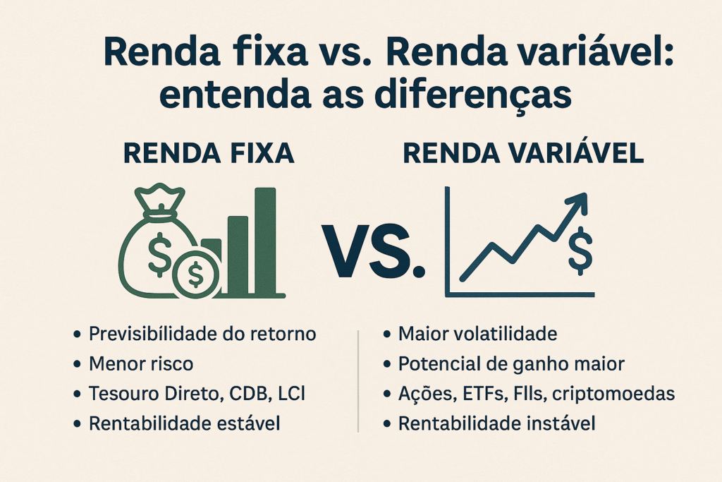 Renda fixa vs. Renda variável: entenda as diferenças | Diário Investe