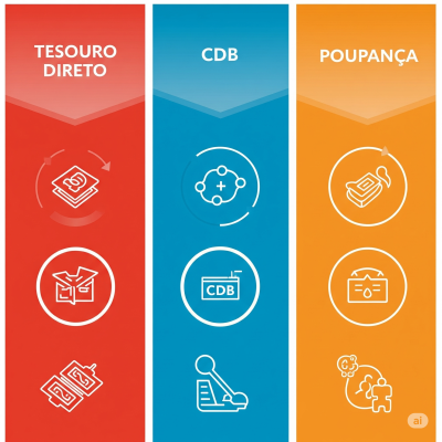 Diferença entre Tesouro Direto, CDB e Poupança